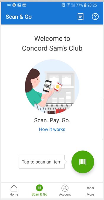 Scan And Go - Sam's Club