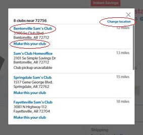 How to change home club and find club information - Sam's Club